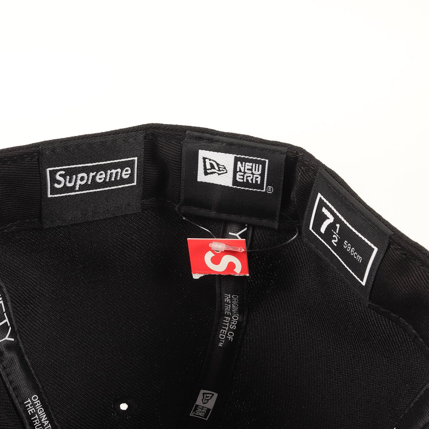 新品】Supreme シュプリーム キャップ ブラック 黒 サイズ:7 1/2(59.6