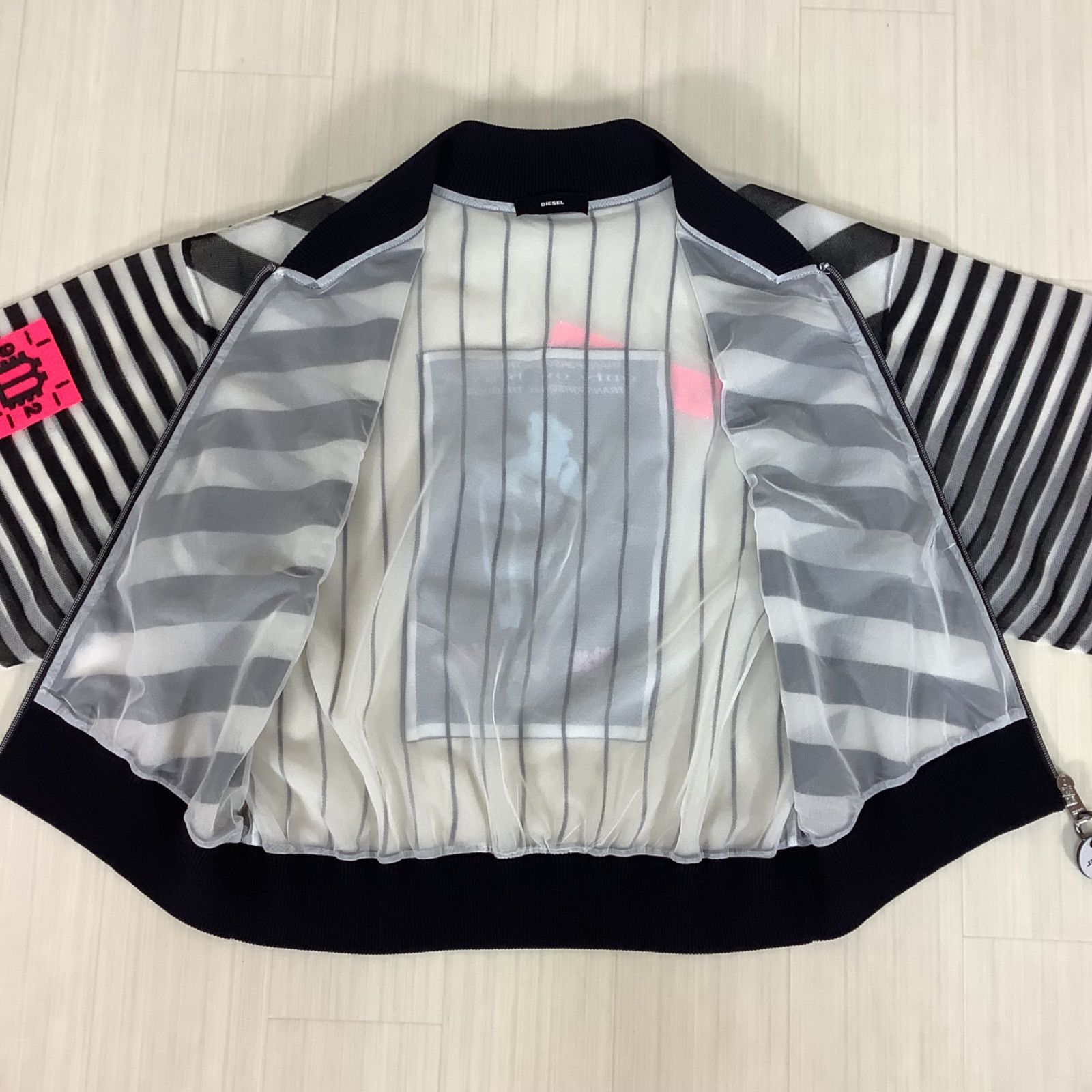 美品】【ほぼ未使用】DIESEL ディーゼル シースルー メッシュ ボーダー 