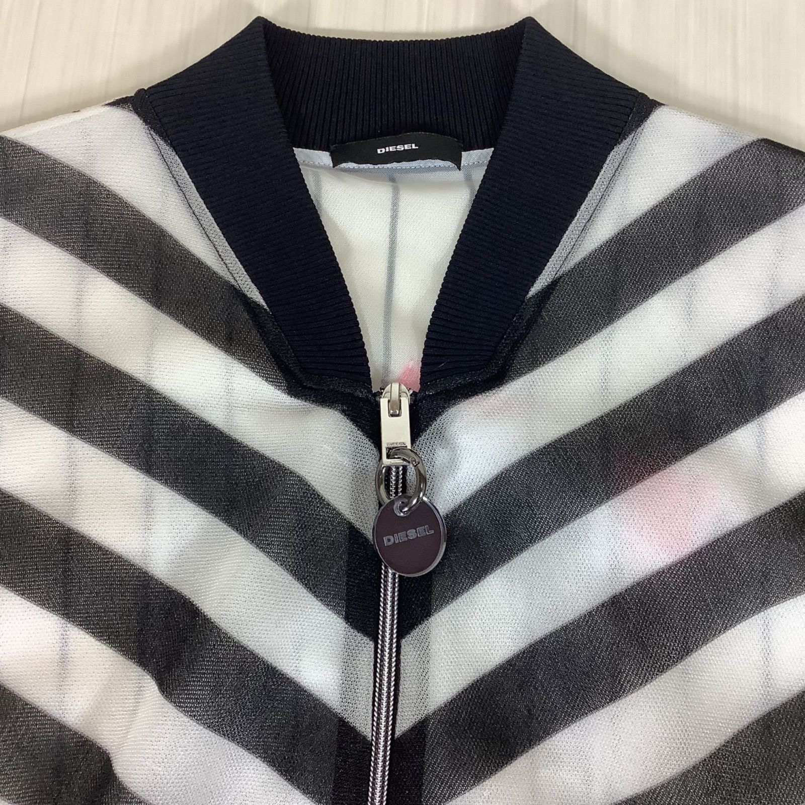 美品】【ほぼ未使用】DIESEL ディーゼル シースルー メッシュ ボーダー 