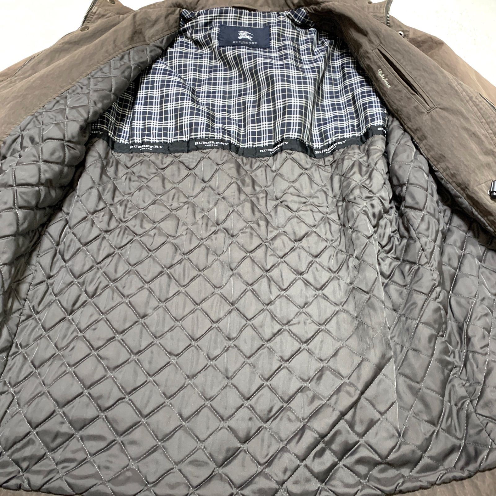 BURBERRY LONDON スタンドカラーコート トレンチコート 中綿入り