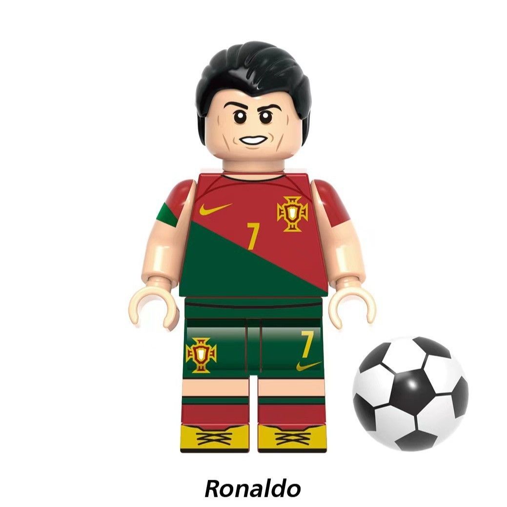 LEGO互換 8体セット W杯カップサッカー ネイマール メッシ ロナウド