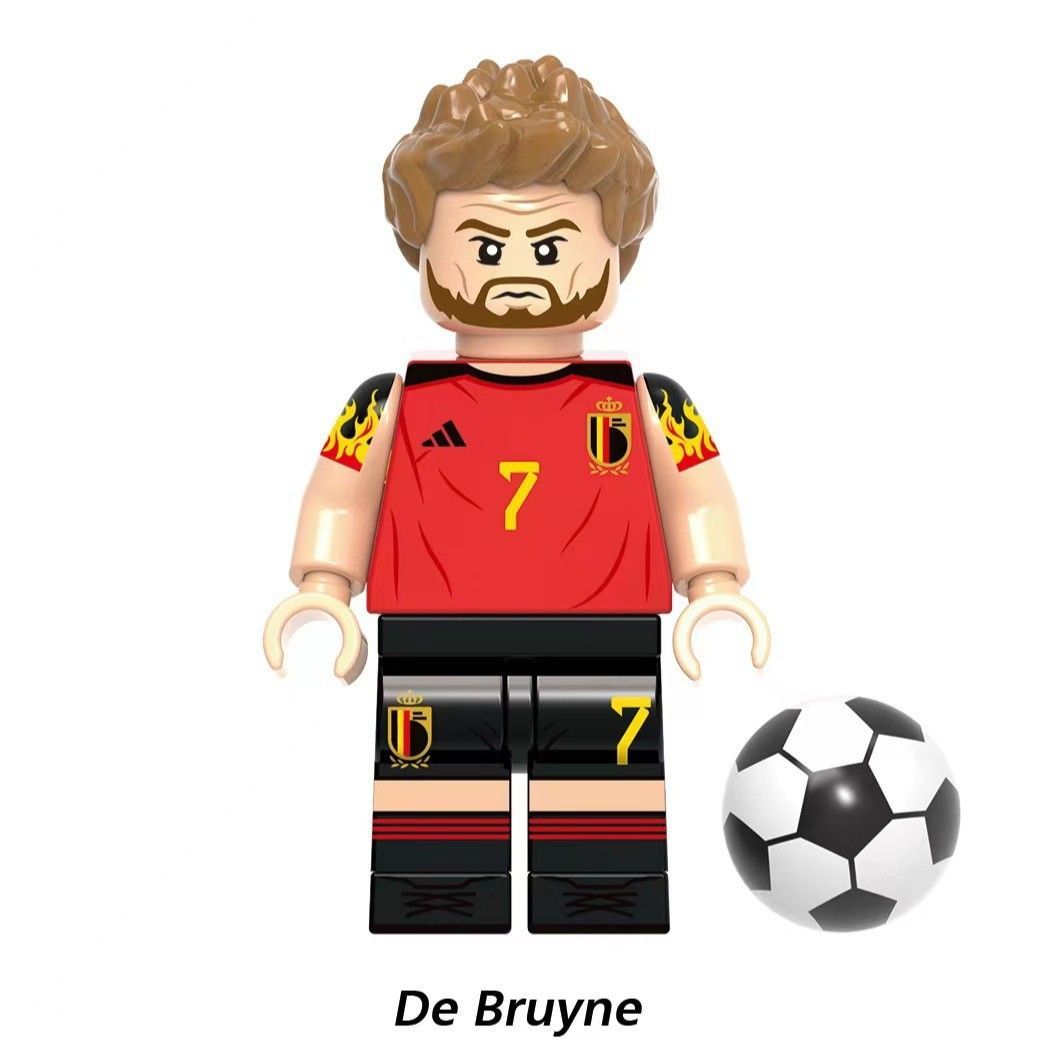 LEGO互換 8体セット W杯カップサッカー ネイマール メッシ ロナウド