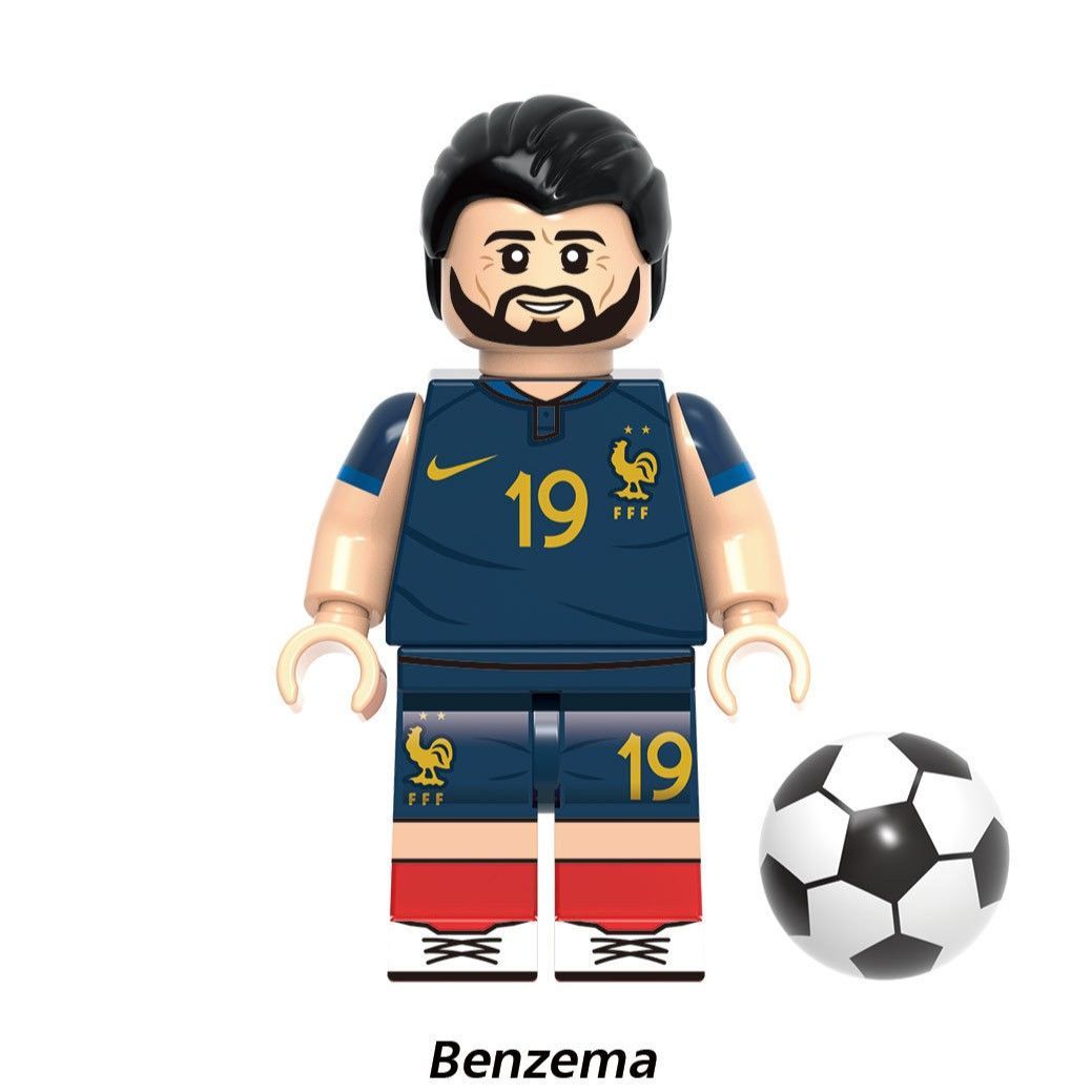 LEGO互換 8体セット W杯カップサッカー ネイマール メッシ ロナウド