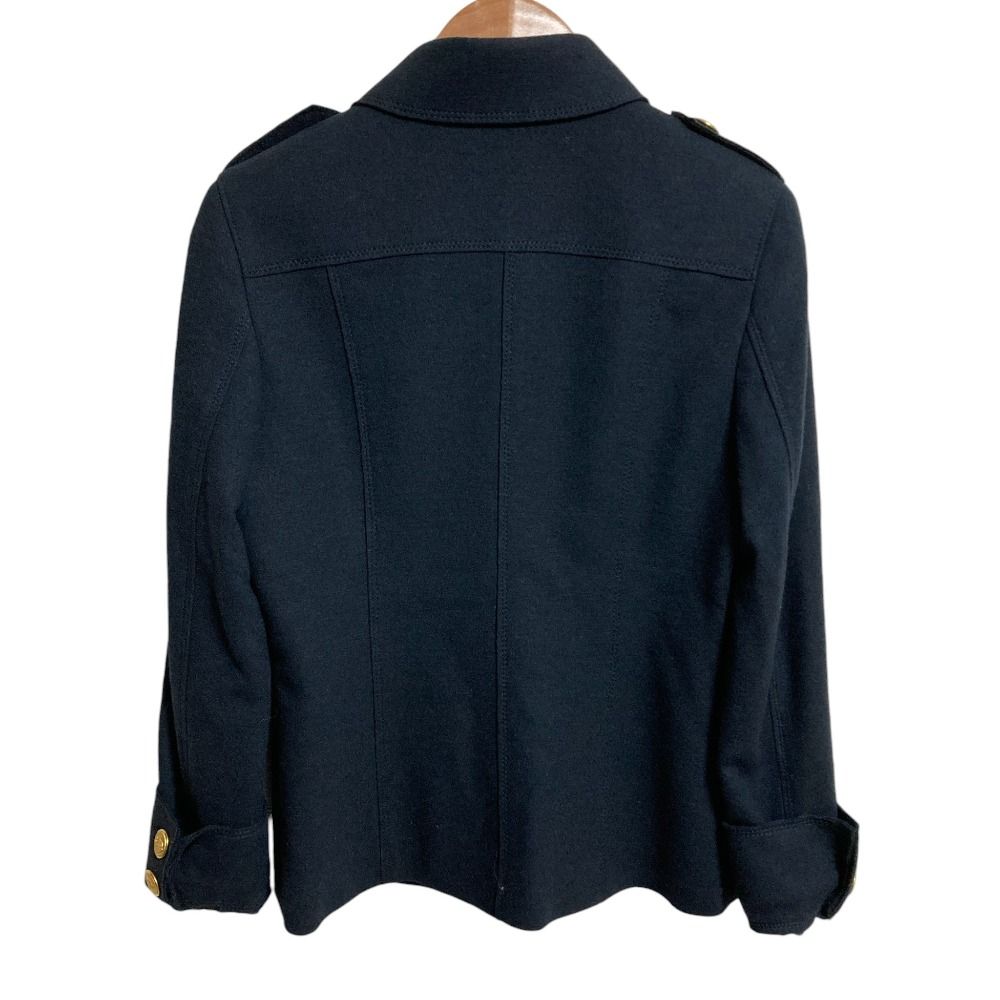 【中古】ジェイプレス J.PRESS クロップド丈 ジャケット 長袖 金ボタン ウール 紺 ネイビー 9 M相当 レディース 美品 J PRESS ジェイプレス 金ボタン ウールジャケット サイズ9