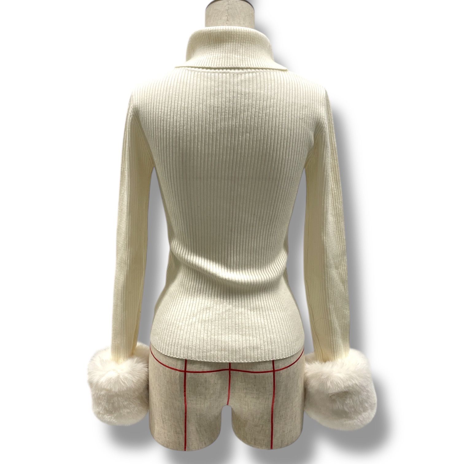 Darich ダーリッチ スムースファーリブニットトップス セーター