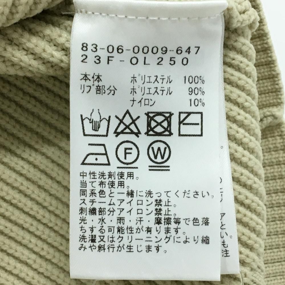 新品】ビームスゴルフ ニットベスト ベージュ Vネック 前ポケット