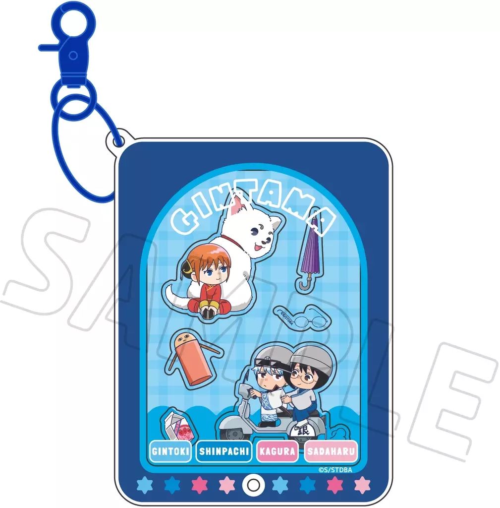 新品】キーホルダー 01.坂田銀時＆志村新八＆神楽＆定春 アクリル