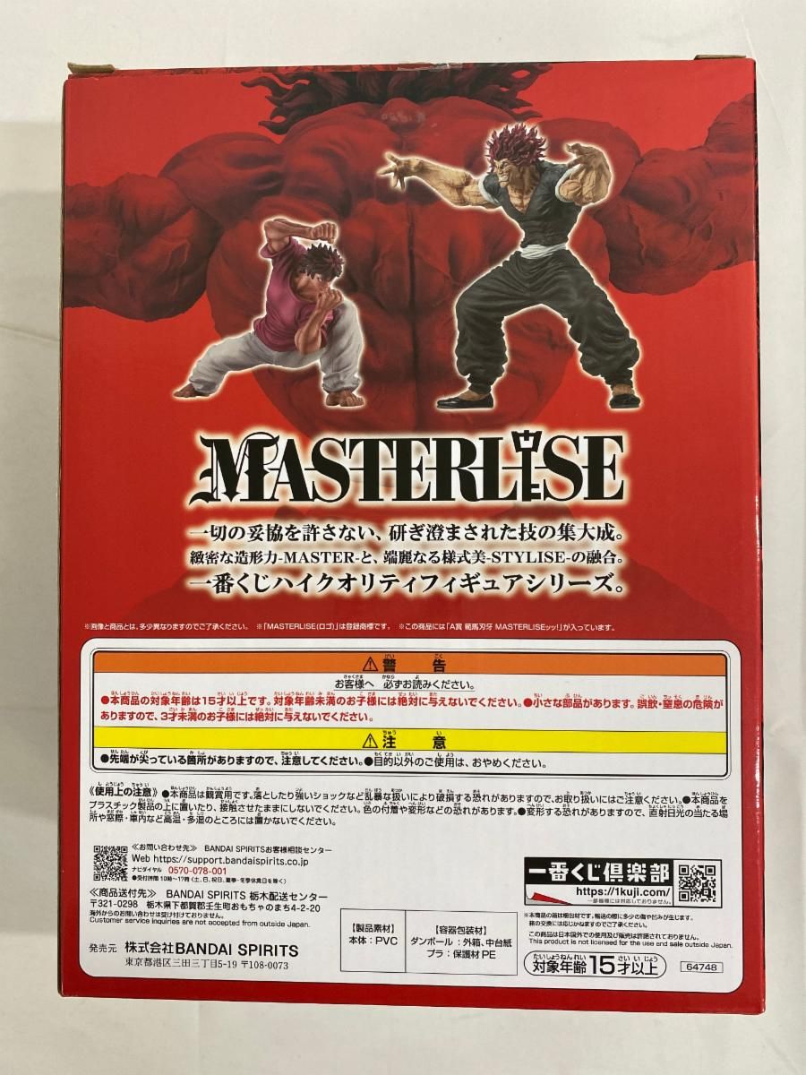 A賞 範馬刃牙 MASTERLISEッッ！ 一番くじ 刃牙～世界は、拳ひとつで