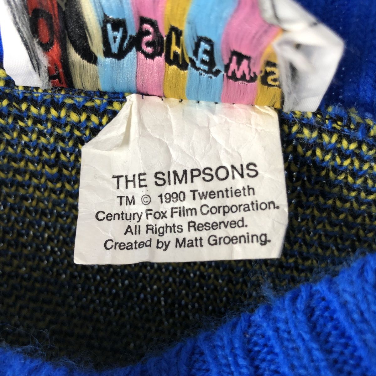 古着 90年代 HOT CASHEWS THE SIMPSONS シンプソンズ バート 総柄  