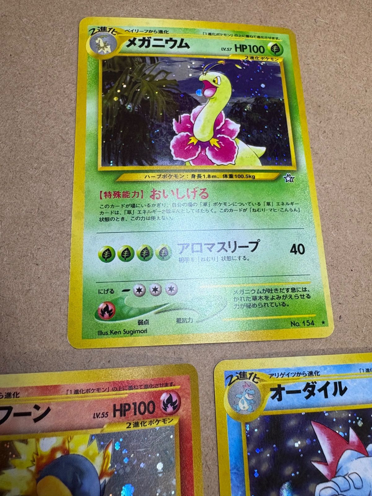 neoシリーズ御三家セット:バクフーン/オーダイル/メガニウム ポケモン