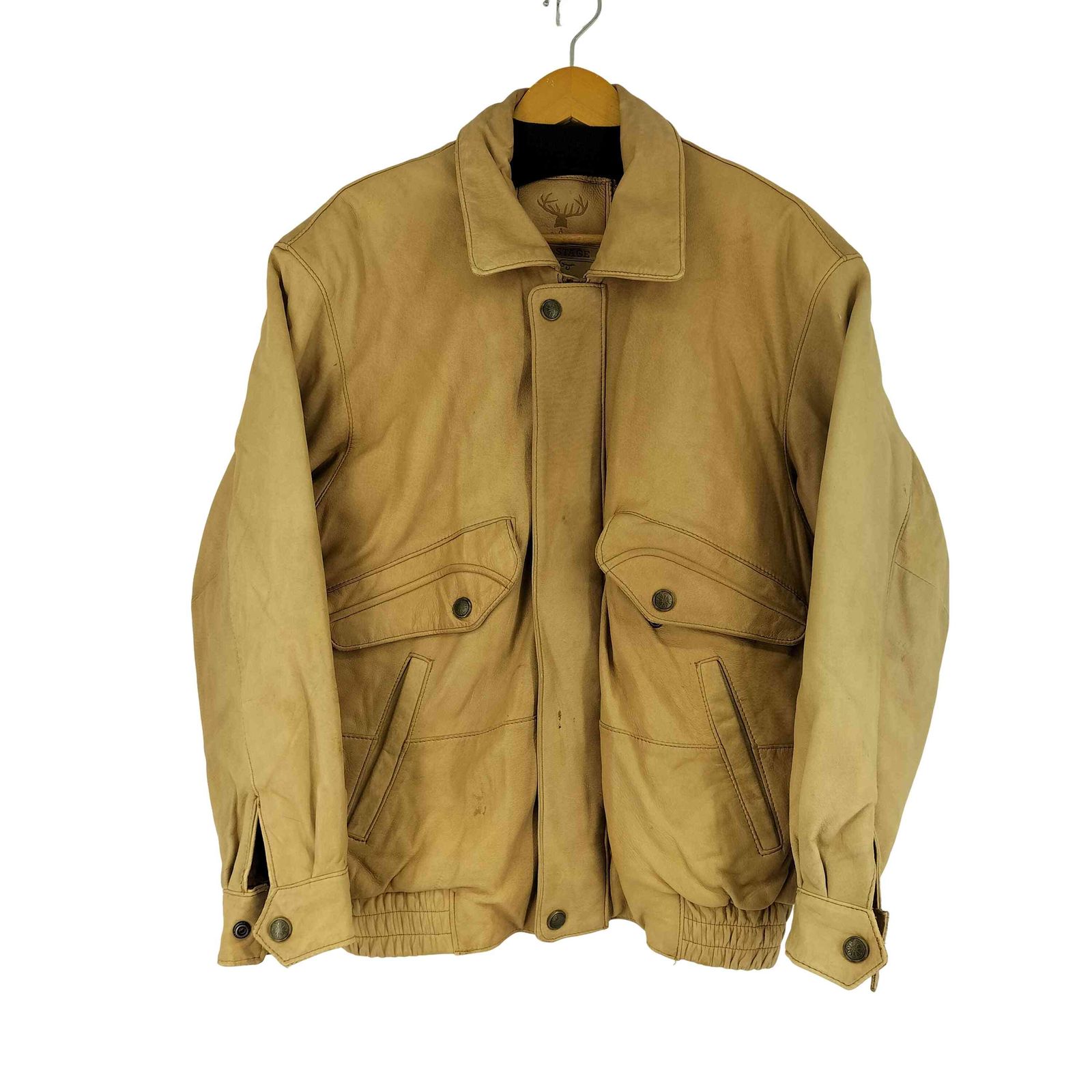 ユーズドフルギ USED古着 RED STAGE A-2型 本革 鹿革 レザージャケット