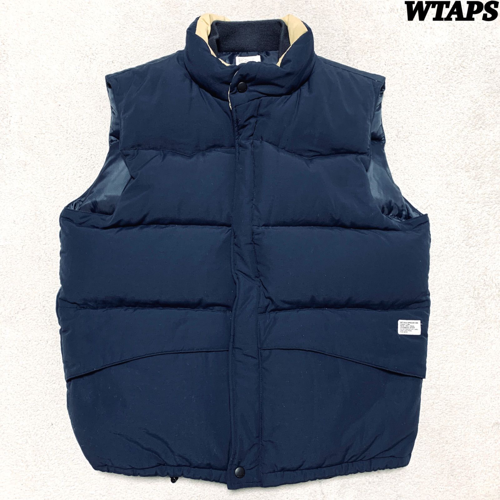 WTAPS TYPE-ARCTIC-V ダウンベスト ストリート L ネイビー WTAPS ダウンベスト TYPE-ARCTIC-V ミリタリー Lサイズ ネイビー 紺