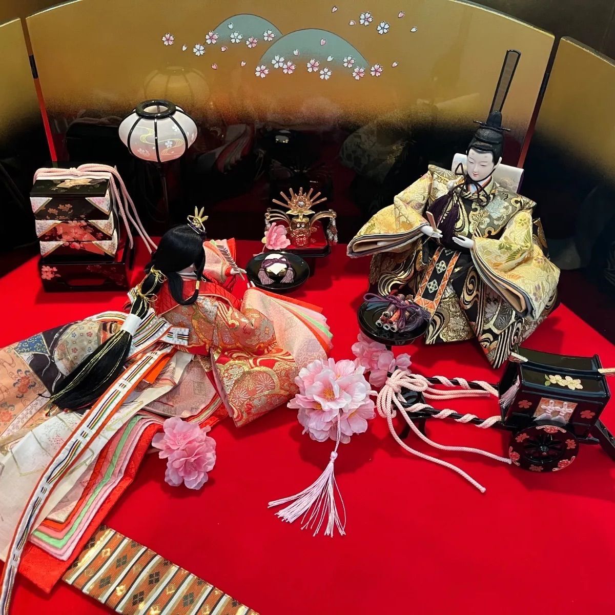 新品☆桜の唄会☆王朝絵巻雛☆天冠☆大人のための雅な極上絵巻雛☆雛