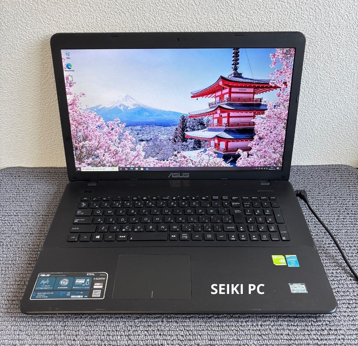 ASUS X751LD i7-4510U メモリ8GB HDD 500GB GeForce 820M Win10 - メルカリ