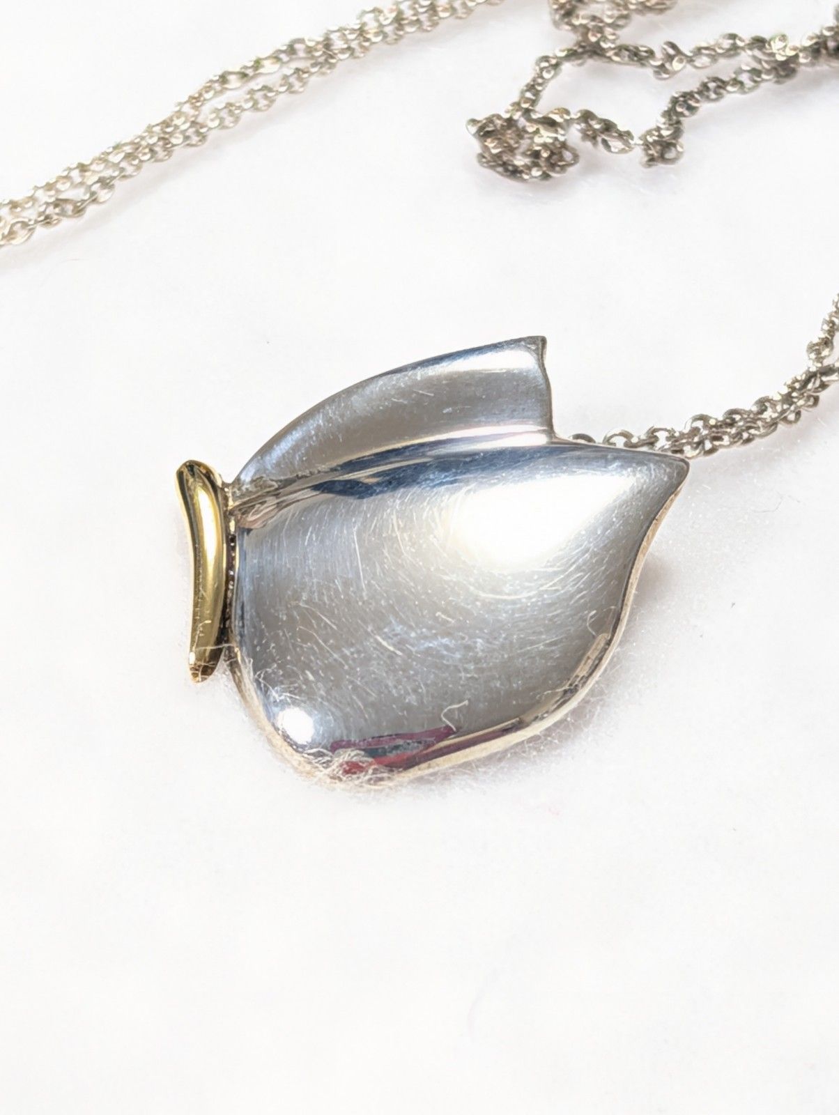 美品 TIFFANY & CO. ティファニー バタフライ ネックレス シルバー 925 