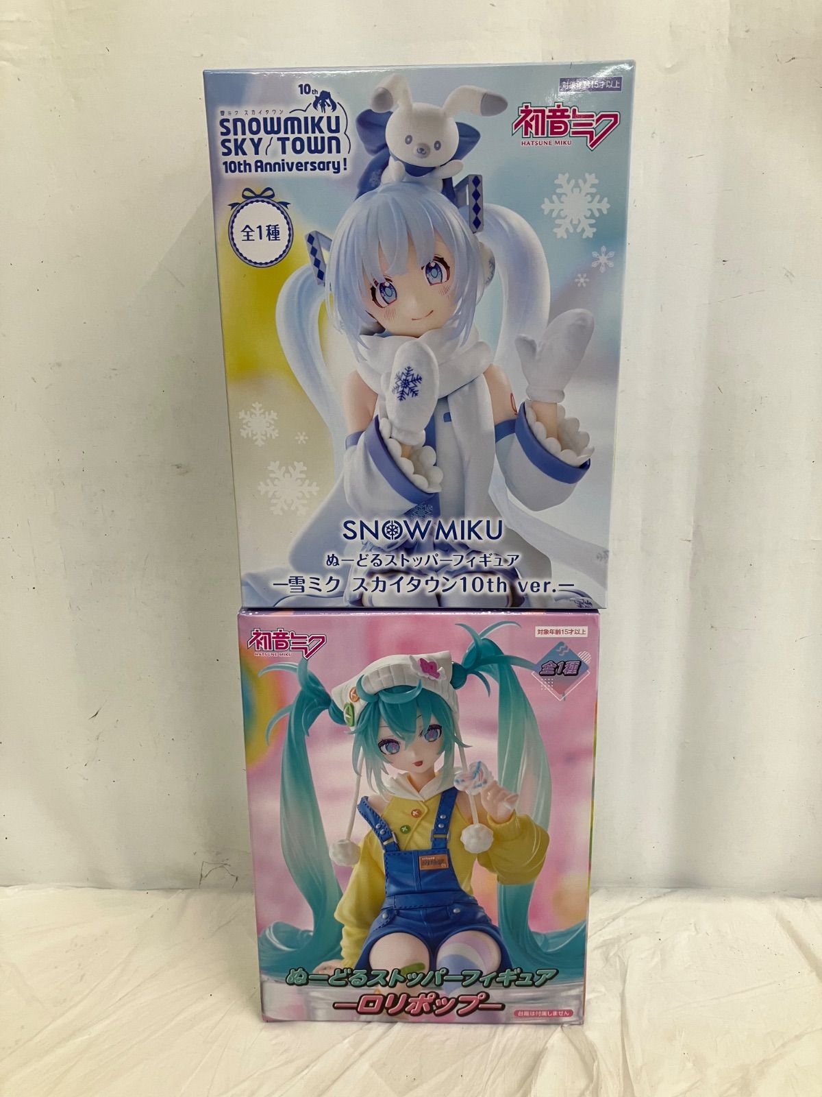 未開封 初音ミク 雪ミク ぬーどるストッパー フィギュア 2種 LF1352