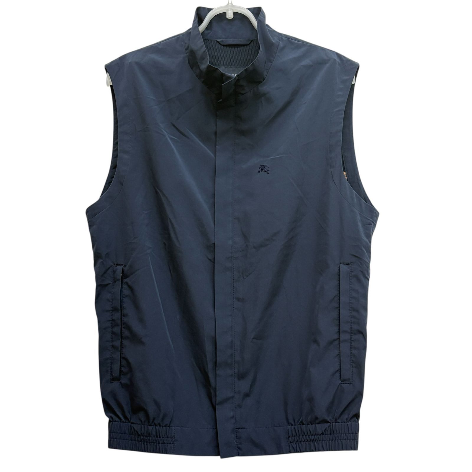 BURBERRY GOLF バーバリーゴルフ】ベスト ジレ 刺繍 M ネイビー 紺