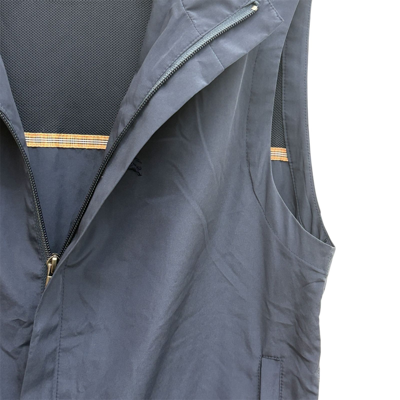 BURBERRY GOLF バーバリーゴルフ】ベスト ジレ 刺繍 M ネイビー 紺