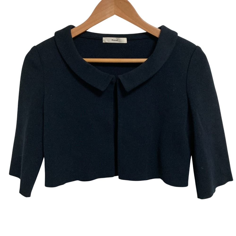 美品 Rene ルネ ショートニット ボレロ ジャケット 6822770 36サイズ 美品 Rene ルネ ショートニット ボレロ ジャケット 6822770 36サイズ