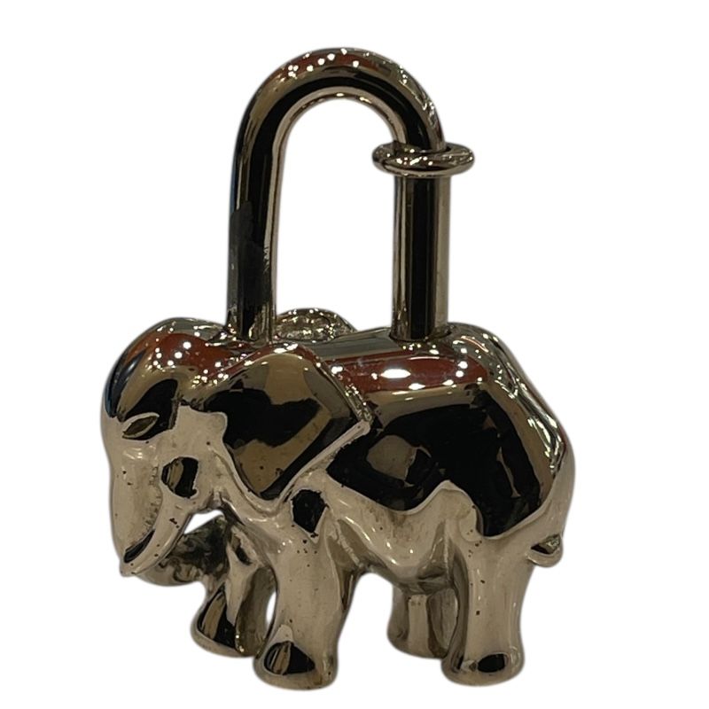 エルメス HERMES エレファント カデナ シルバー メタル ユニセックス