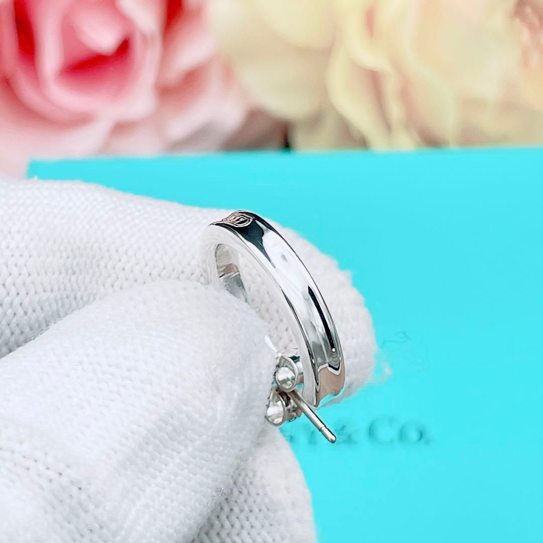 ◇ティファニー◇新品仕上済 Tiffany&Co. 1837 ナロー ピアス スモール