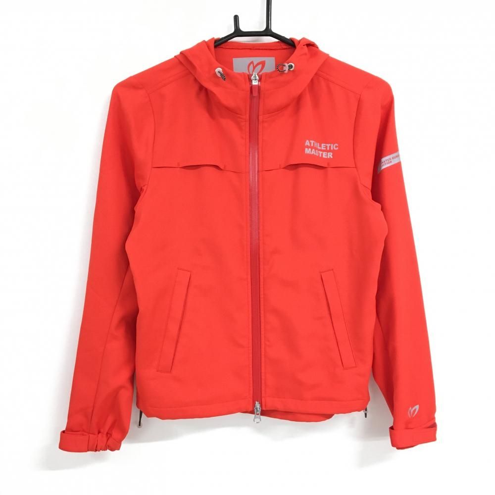 マスターバニーレッド ジップアップジャケット サイズ5 美品】マスターバニー ジップパーカー レッド 裾ドローコード