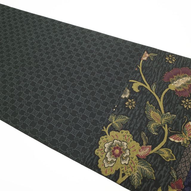 中古】 袋帯 正絹 リサイクル 京都 西陣 となみ織物 となみ帯 紹巴