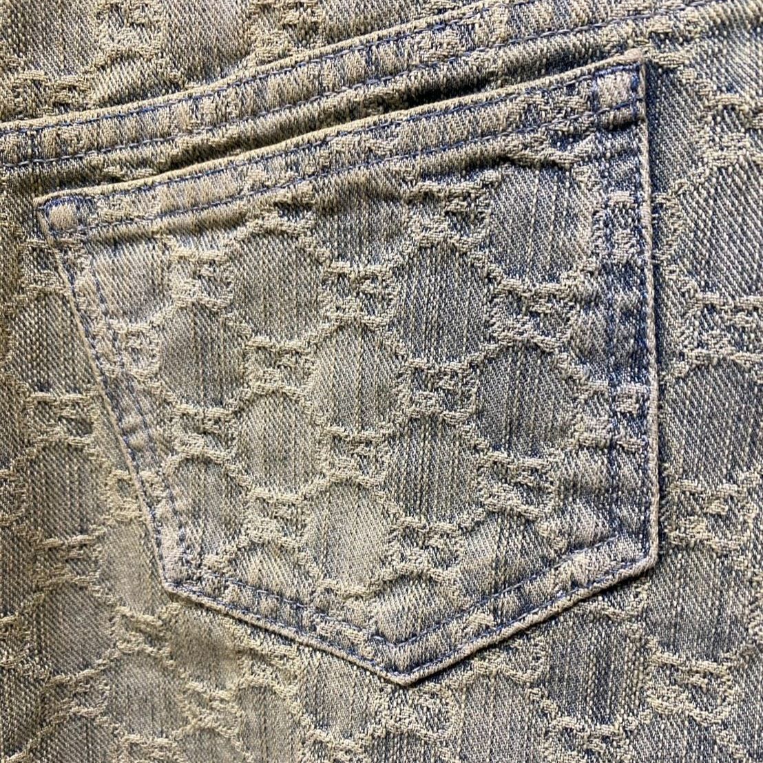 グッチ GUCCI デニム GGジャガード スカート ボトムス 678789 コットン