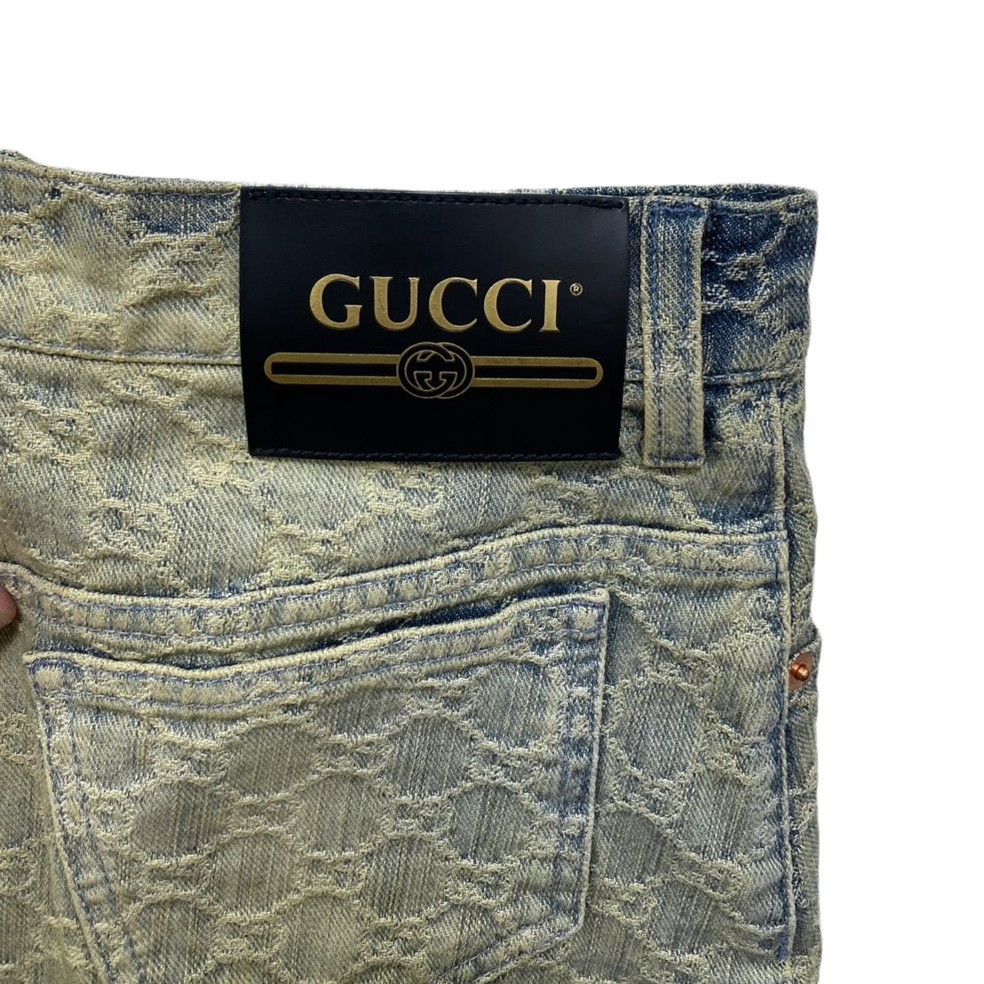 グッチ GUCCI デニム GGジャガード スカート ボトムス 678789 コットン