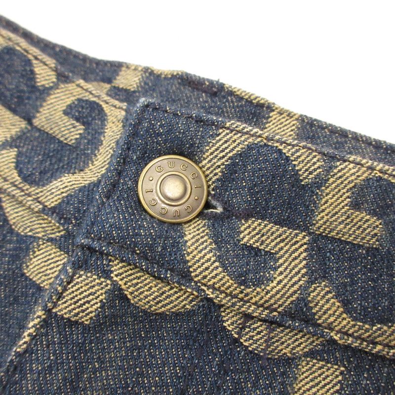 【姫路東店】 中古 GUCCI | グッチ ショートパンツ パイナップルジャンボGG 674371 ブルー サイズ：32 【135】 姫路東店】 中古 GUCCI | グッチ ショートパンツ パイナップルジャンボ