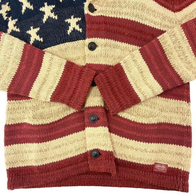 Ralph Lauren デニム&サプライ ニットカーディガン 星条旗柄 サイズM