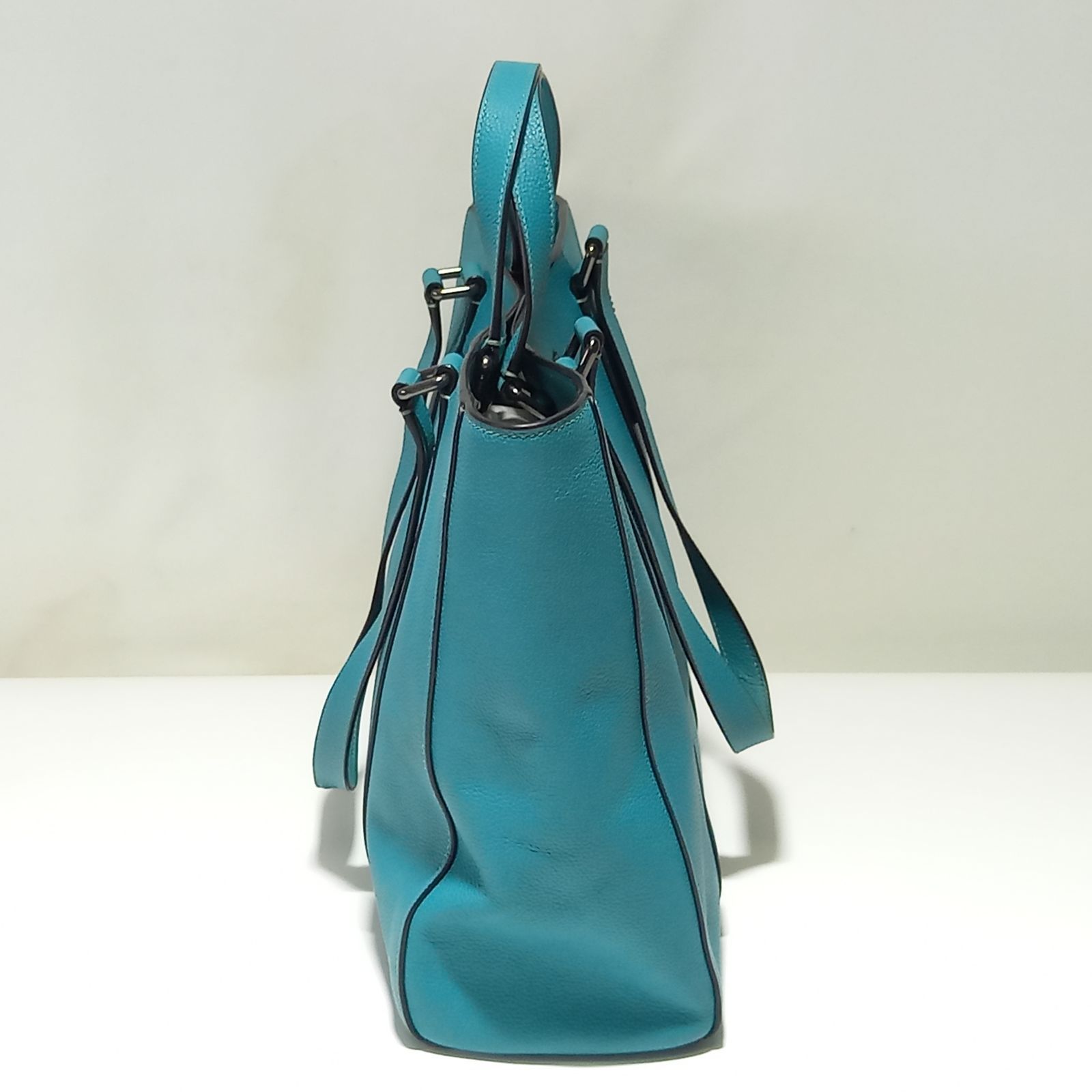 コーチ ハドソン ダブル ハンドル トートバッグ グリーン COACH - メルカリ