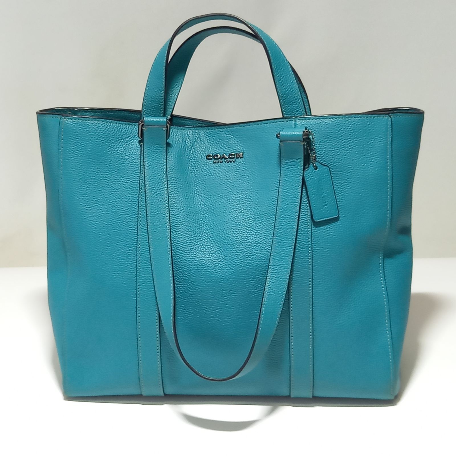 コーチ ハドソン ダブル ハンドル トートバッグ グリーン COACH - メルカリ