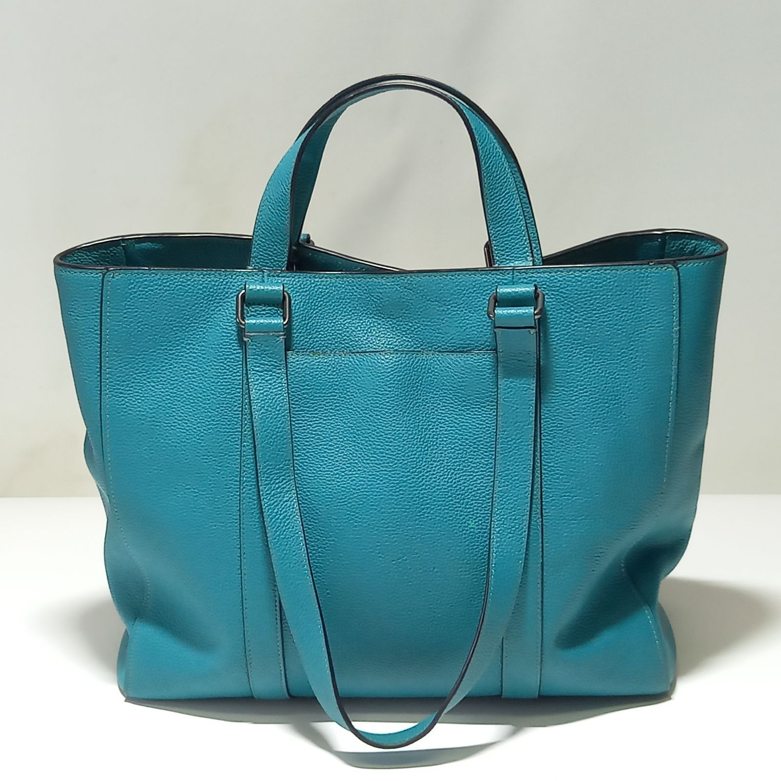 コーチ ハドソン ダブル ハンドル トートバッグ グリーン COACH - メルカリ