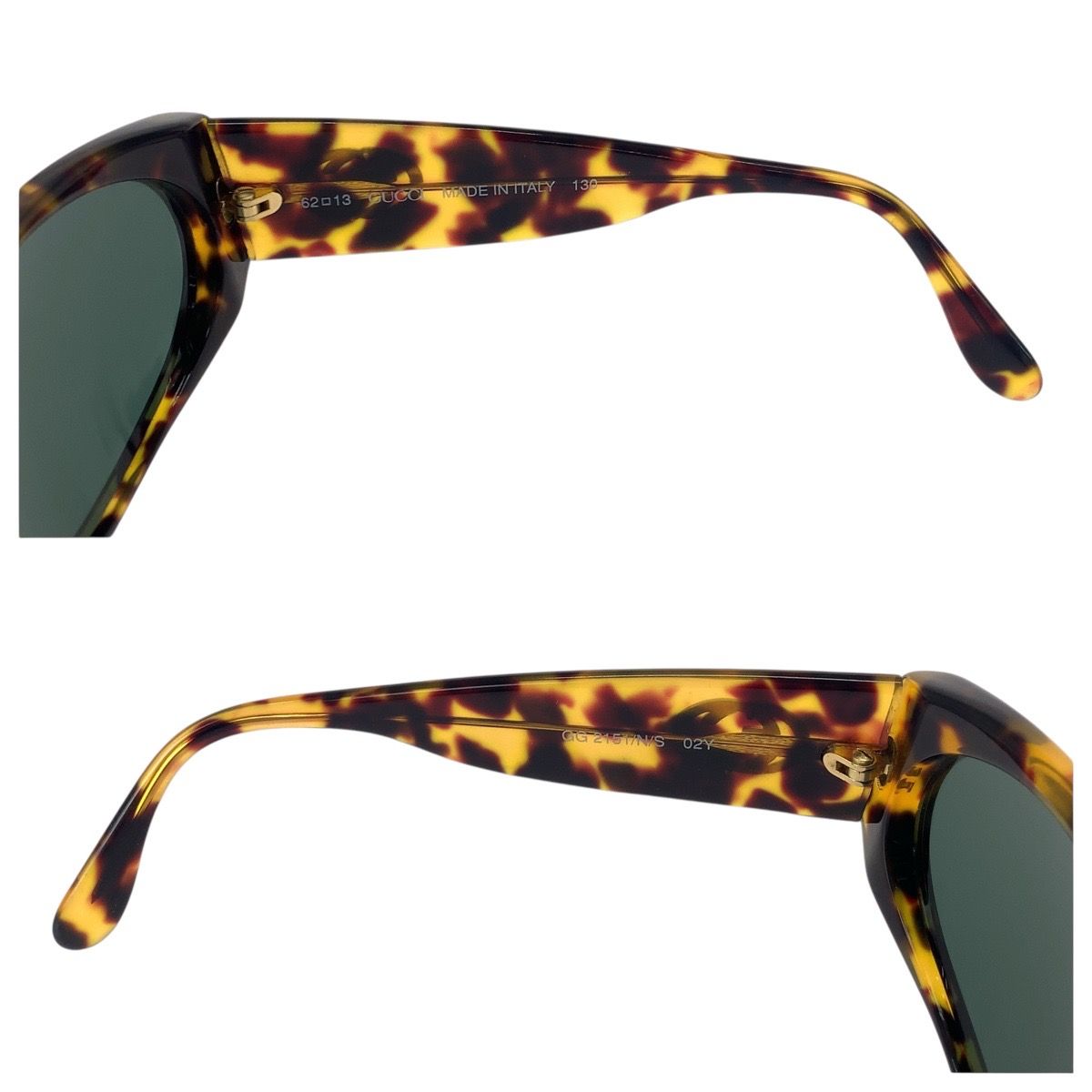 GUCCI グッチ ベッコウ柄 ブラウン ゴールド金具 プラスチック GG 2151