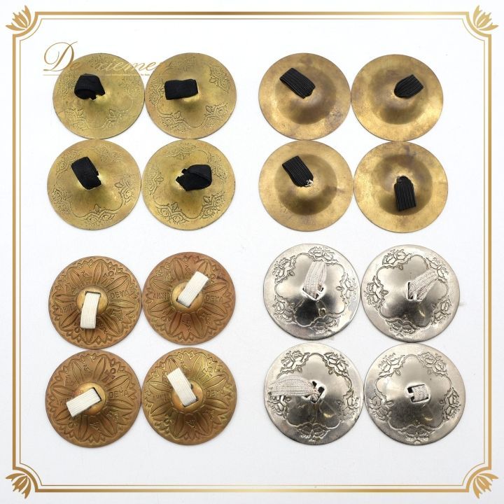 ベリーダンス ジル 全4組 まとめ売り 金 銀 フィンガーシンバル ミニ