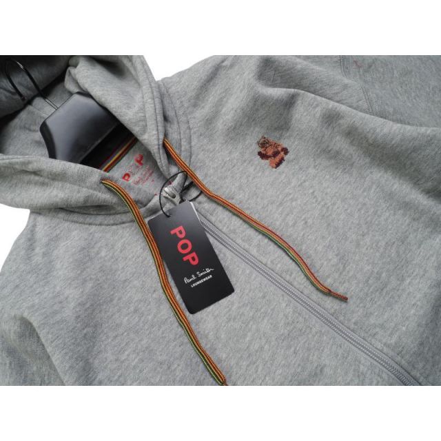新品正規品 Paul Smith ポールスミス 裏フリース 刺繍 ジップアップ