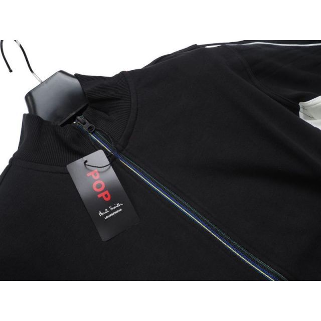 新品正規品 Paul Smith ポールスミス 裏毛 ストライプジップアップ