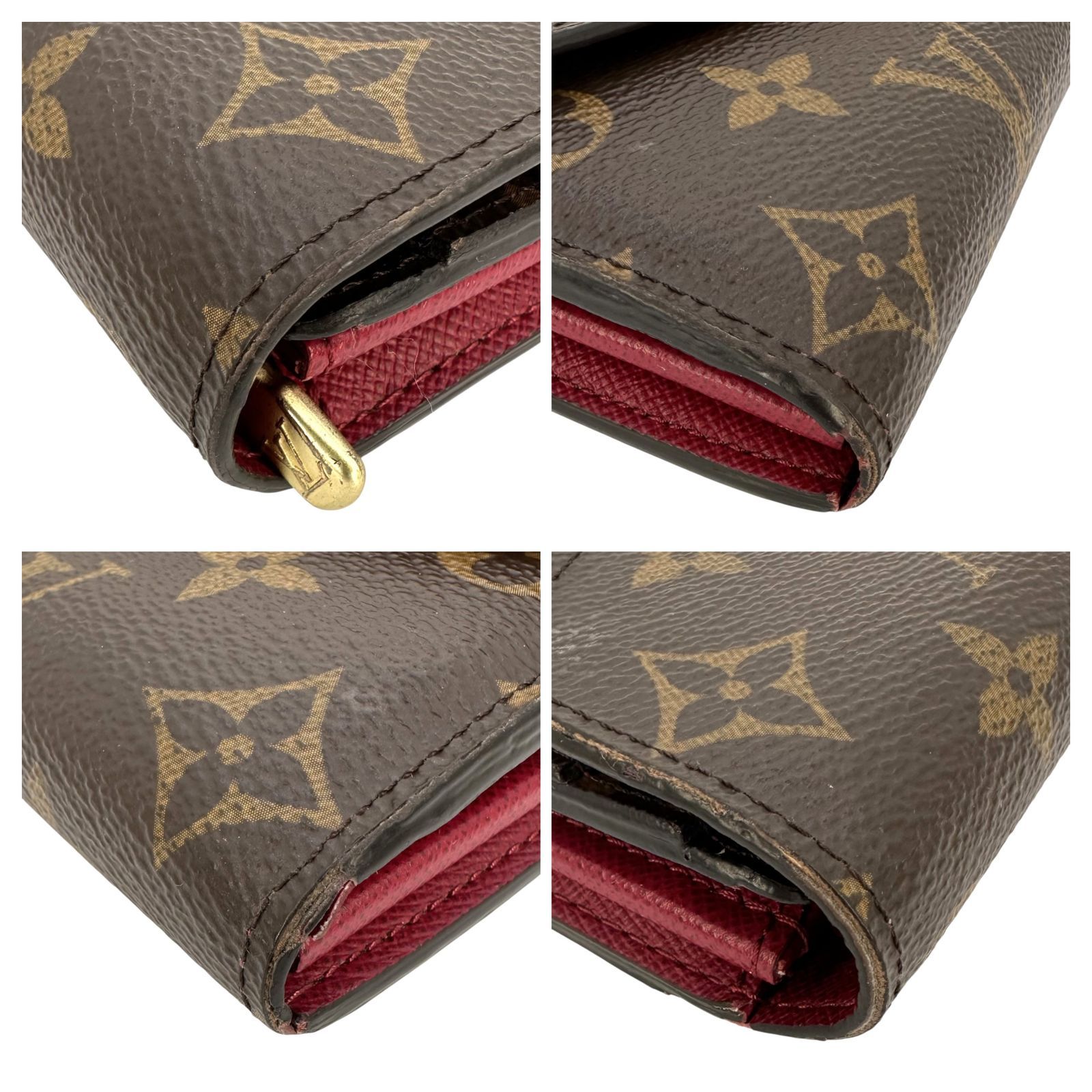Louis Vuitton】 ルイ・ヴィトン ポルトフォイユ・サラ フューシャ 