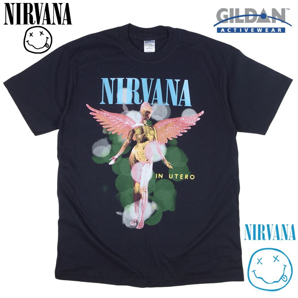 374 NIRVANA ニルバーナ Tシャツ IN UTERO ブラック ニルヴァーナ