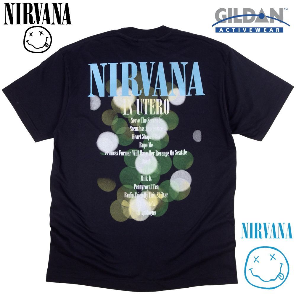 374 NIRVANA ニルバーナ Tシャツ IN UTERO ブラック ニルヴァーナ