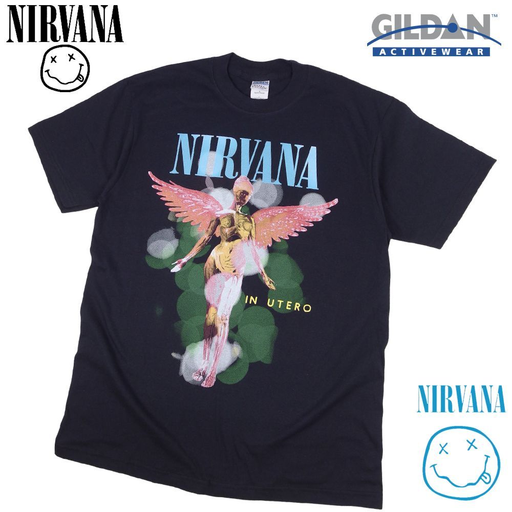 374 NIRVANA ニルバーナ Tシャツ IN UTERO ブラック ニルヴァーナ