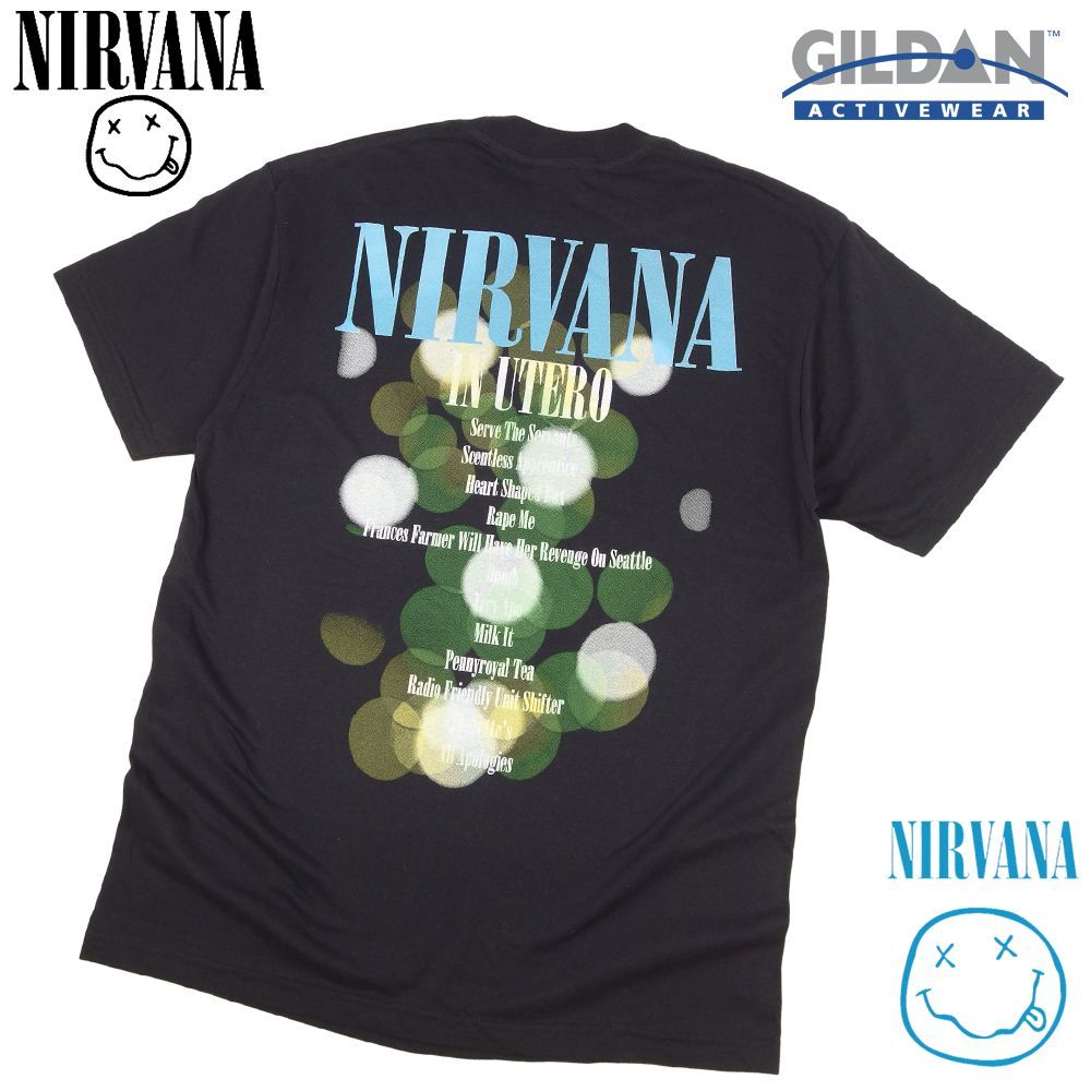 374 NIRVANA ニルバーナ Tシャツ IN UTERO ブラック ニルヴァーナ