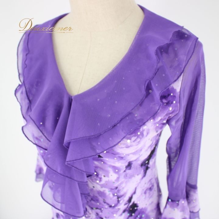 社交ダンス 衣装 スタンダード 上下セット ツーピース レッスンウェア