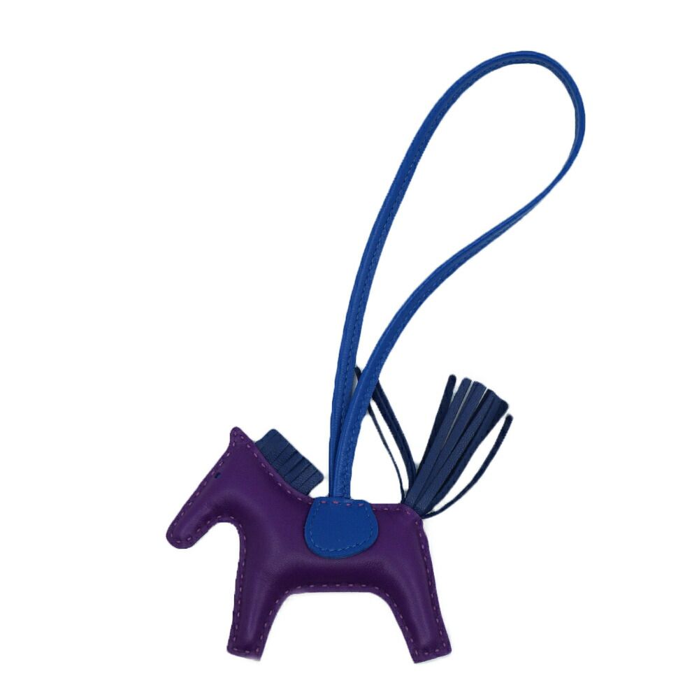 栄】エルメス ロデオチャームPM ヴァイオレット ブルー Z刻印 2021年