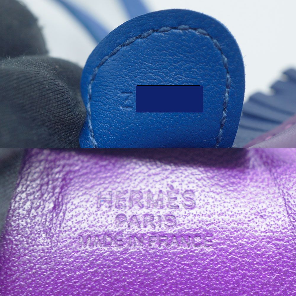 未使用　エルメス ロデオ PM U刻印 栄】エルメス ロデオチャームPM ヴァイオレット ブルー Z刻印 2021年