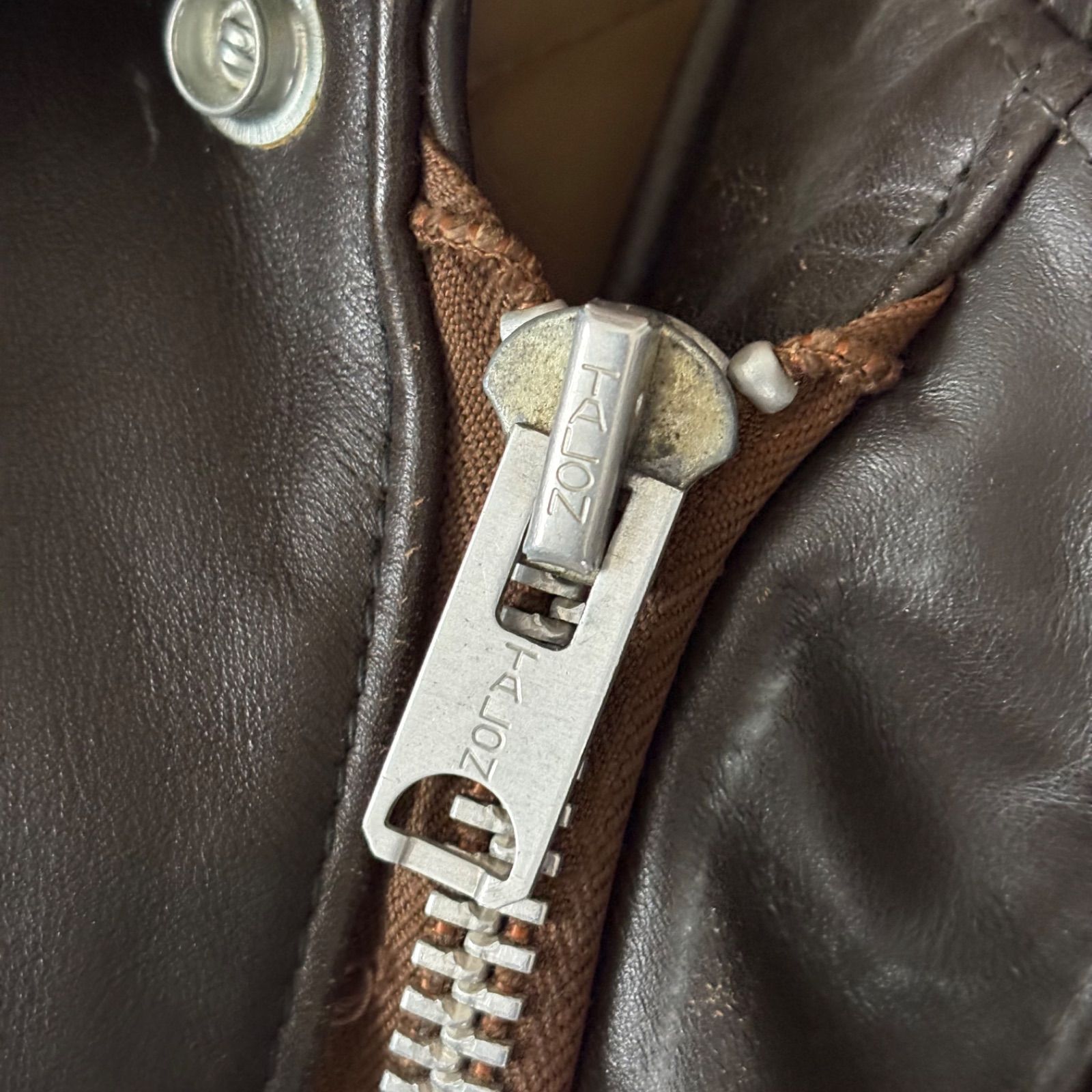 70s SCHOTT ショット A-2 レザーフライトジャケット ブルゾン ダーク