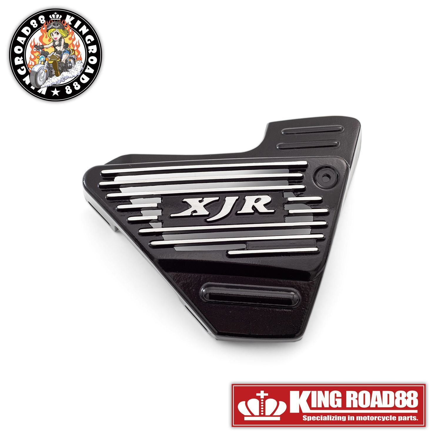 ヤマハ XJR400 前期 4HM サイドカバー アルフィン XJR ブラック 