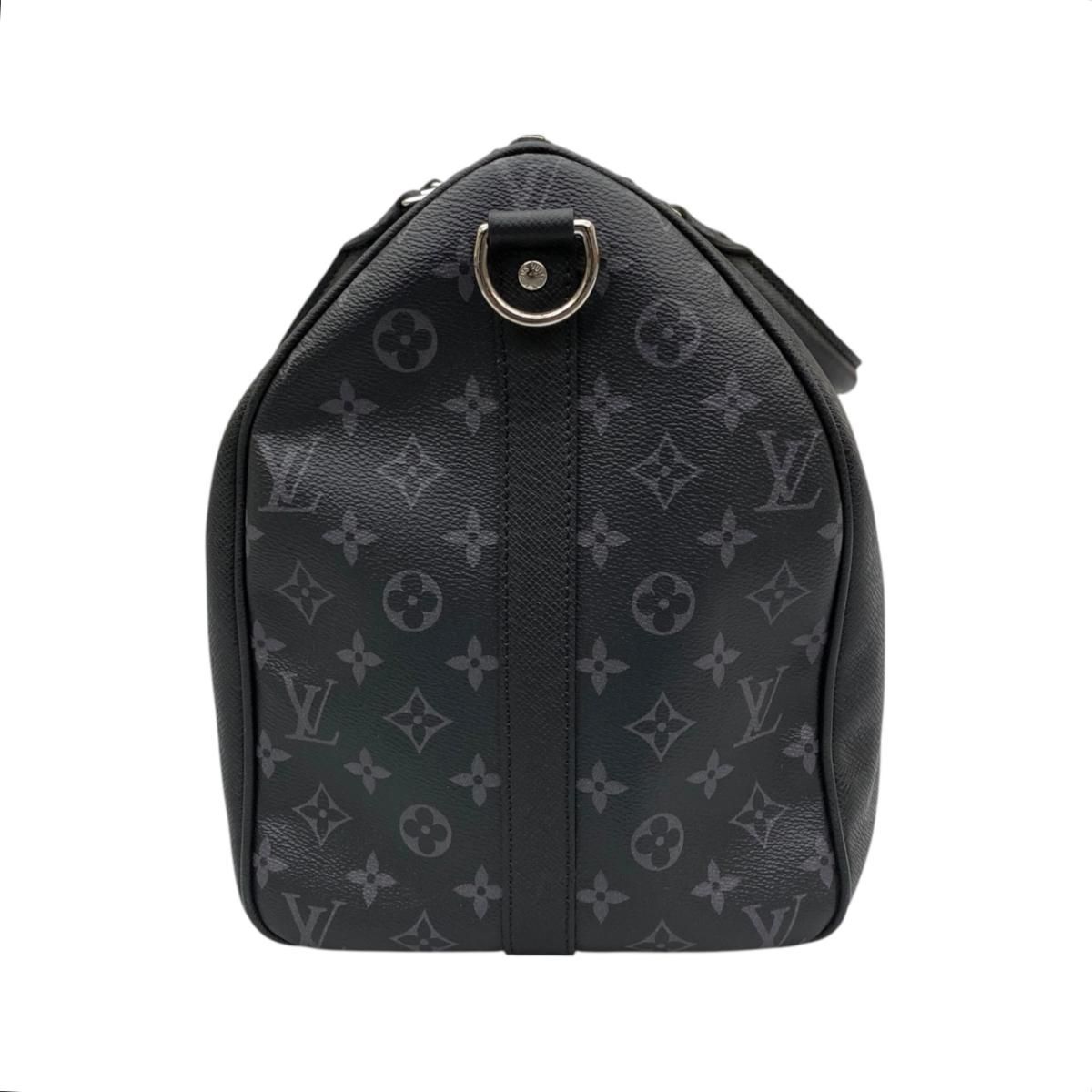 【5pa1179-h】ルイヴィトン ショルダーバッグ モノグラム・エクリプス キーポルバンドリエール50 M53763 ブラック【中古】メンズ ☆ルイヴィトン ボストンバッグ キーポル・バンドリエール50 M53763