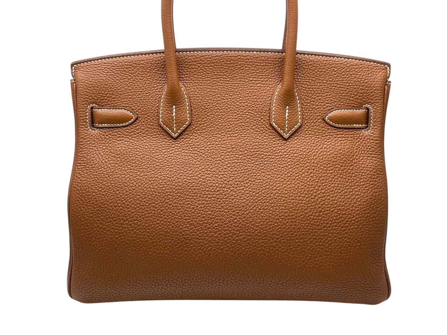 極美品 HERMES エルメス バーキン30 ハンドバッグ トゴ ゴールド